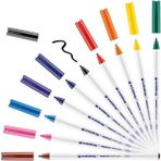 AyrStore 4600 Tekstil Kalemi - 10 Renk Seti (Temel) - Yuvarlak Uç 1 mm