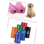 AyrStore 4lü Evcil Hayvanlar Için Pati Desenli Kedi Köpek Kaka Poşeti Torbası