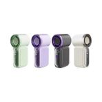 AyrStore 9CMX4CM Ultra Mini En Küçük El Fanı Taşınabilir Şarjlı Dijital Göstergeli Ayarlanabilir Hız Kademeli Taşınabilir Soğutucu Fan Usb-C Şarjlı Masaüstü Seyahat Ofis Kamp Için Vantilatör Fs-24 - 001-Siyah