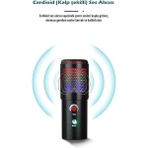 AyrStore A6S-B Profesyonel Uzaktan Eğitim-Yayıncı Mikrofon Seti Işıklı