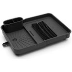 AyrStore Açılır Kapanır Bulaşıklık Tabaklık, 40.4 x 32 x 8.6 Cm, Plastik, Antrasit