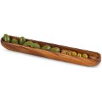 AyrStore Akasya Ağacından Ahşap Zeytin Tabağı, Zeytinlik,ahşap Zeytin Tepsisi El Yapımı Akasya Ahşap