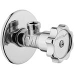 AyrStore Ara Musluk A45235, Krom, Duvardan Montaj, Pirinç Gövde, G 3/8 Girişli, V-Bright Kaplamalı