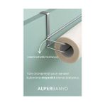 AyrStore Banyo Krom Modern Dolap Kapağı ve Raf Altı Kağıt Havluluk Mutfak Organizeri | Delmeden, Kolay Montaj - Ahşap