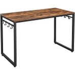 AyrStore Bilgisayar Masası, 8 Kancalı Ofis Masası, 120 x 60 x 75 Cm, Metal, Endüstriyel Tasarım