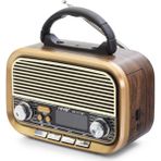 AyrStore Bluetooth Nostaljik Hoparlör Fm 20 x 10.2 x 14.5 cm NS7773BT - Çok Renkli