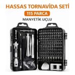 AyrStore Buğz 115 Parça Manyetik Uçlu Hassas Tornavida Seti - Çok Renkli