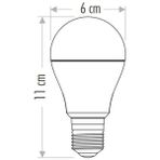 AyrStore Buğz Cata Ct 4259 12W Sensörlü LED Ampul 6400K Beyaz Işık - Çok Renkli