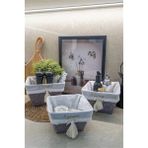 AyrStore Buğz Çok Amaçlı Saklama Organizer Kutu Kare Keçe Sepet (3 Boy) - 0,6 x 19 x 29 cm - Çok Renkli