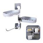 AyrStore Buğz Çoklu Sabun Tutucu Fonksiyonel Banyo Sabunluk - Çok Renkli