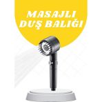 AyrStore Buğz Duş Başlığı Yüksek Basınçlı Masaj Taraklı 3 Kademeli - Çok Renkli