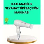 AyrStore Buğz Katlanabilir Seyahat Tipi Saç Kurutma Makinesi Çift Kademeli Ayar - Çok Renkli