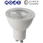 AyrStore Buğz Noas YL91 0702M 7W Mercekli LED Çanak Ampül 3200K Günışığı GU10 Duy - Çok Renkli