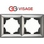 AyrStore Buğz Visage Ambiance Füme 2 Li Çerçeve - Priz ve Anahtar Için Uyumlu Çerçeve - Çok Renkli