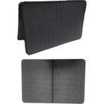 AyrStore Büyük Boy Elekli Kedi Tuvalet Önü Paspası Katlanabilir 82 x 60 cm Siyah