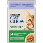 AyrStore Cat Chow Sterilised Kuzu Etli Kısırlaştırılmış Yetişkin Kediler Için Yaş Kedi Maması Pouch (26 x 85
