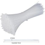 AyrStore Çetsan 2, 5X150 Beyaz 15CM Kablo Bağı Cırt Kelepçe TOPLAYICI-100 Adet,