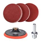 AyrStore Cırt Zımpara Seti Avuç Taşlama Spiral Ahşap Zımparalama + Matkap Aparatı 115 mm (20 Parça)