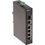AyrStore Dahua PFS3106-4ET-60-V2, 4 Port, Megabit, Poe 60W, 1 Port Gigabit Uplink, 1 Port Gigabit Sfp, Yönetilemez, Masaüstü Switch