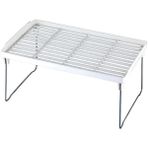 AyrStore Dolap Içi Raf Düzenleyici, Metal Ayaklı, Plastik Mutfak Rafı, Tezgah Üstü Yer Kazandıran