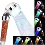 AyrStore Duş Başlığı, Su Tasarruflu, Yüksek Basınçlı Güçlendirme, 7 Renk Değişimli LED Duş Başlığı