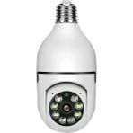 AyrStore E26 Ampul Kamera 5 Mp Wifi 2,4 Ghz 5 Ghz Pan Eğim 10X Zoom Otomatik Takip Renk Gece Hareket Algılama 2 Yönlü Ses Sd Kart Kaydı Güvenlik Kamerası Kolay Kurulum | V380 - Ahşap
