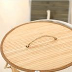 AyrStore El Yapımı Hasır Katlanır Çamaşır Sepeti Yuvarlak 55 Litre (35CM*35CM*61CM), Doğal Malzemeden Üretilmiş Çamaşırlık (Naturel) - Option-1 - 0 Siyah