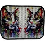 AyrStore Elekli Desenli Kedi Tuvalet Önü Paspası 60 x 45 cm Gökkuşağı