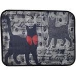 AyrStore Elekli Desenli Kedi Tuvalet Önü Paspası 60 x 45 cm Patiler