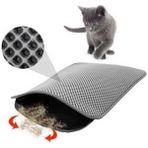 AyrStore Elekli Kedi Tuvalet Önü Paspası 60 x 45 cm Gri