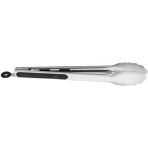 AyrStore Epinox Barbekü Mangal Izgara Maşası, Paslanmaz Çelik, Silikon, 40 Cm, Siyah