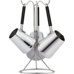 AyrStore Everest 4 Parça Standlı Paslanmaz Çelik Cezve Seti