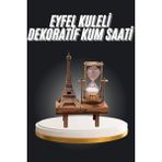 AyrStore Eyfel Kuleli Kum Saati Dekoratif Hediyelik Eşya Retro Eyfel Kulesi