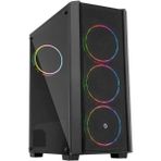 AyrStore Frısby FC-9415G 500W Sıyah Double Slım Rıng Fan Mesh Kasa