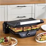 AyrStore Gastro Classic Izgara ve Tost Makinesi Matte Black 6 Dilim Kapasiteli