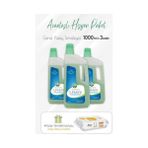 AyrStore Genel Yüzey Temizleyici 1 Lt x 3 Adet ve Arap Sabunlu Yüzey Temizlik 100' Lü - Option-1