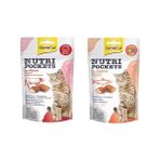 AyrStore Gimcat Nutripockets Kedi Ödülü Biftek Malt, 60 gr ve Gimcat Nutripockets Kedi Ödülü Somon Omega 3&6 60GR