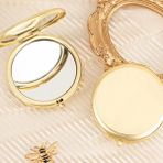 AyrStore Gold Kapaklı Makyaj Cep Aynası - Çok Renkli