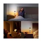 AyrStore Hue Twilight Akıllı Uyku ve Uyandırma Masa Lambası, Beyaz ve Renkli Işık, Bluetooth Uyumlu, Alexa, & Assistant ile Sesli Kontrol, Beyaz - -