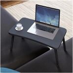 AyrStore Intergo-Renkli Laptop Sehpası Katlanabilir Yatak Koltuk Üstü Kahvaltı Bilgisayar Sehpası (Antrasit