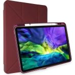 AyrStore Ipad Air 4 10.9 Kılıf Kalemlikli Mars Tablet Kılıfı - Mürdüm - Çok Renkli