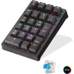 AyrStore Kablolu Mekanik Numerik Klavye Blue Switch Rgb - Siyah QS500 - Çok Renkli