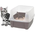 AyrStore , Kedi Tuvaleti/kedi Tuvaleti Yüksek Kenarlı, Dağılmaz, Çıkarılabilir Yüksek Kenar, Giriş