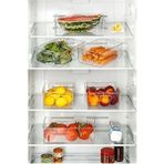 AyrStore Kırılmaz Ultra Dayanıklı Buzdolabı Düzenleyici Organizer Kutu Şeffaf - 26X17X9CM