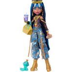 AyrStore Kısa Bluz ve Altın Rengi Detaylı Kot Kargo Pantolon Giyen Cleo De Nile Bebek, Evcil Yılanı Hissette ve Salata, Smoothie ve Çanta Gibi 7 Aksesuar, JHK32 - 01-Mavi