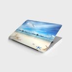 AyrStore Laptop Bilgisayar Notebook Pc Kaplama Etiketi 3D Deniz Manzarası - 00 Beyaz - Option-1