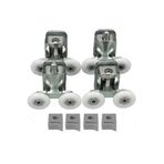 AyrStore Metal Gövdeli Duşakabin Tekerlek Takımı 2 Alt 2 Üst Teker Rulmanı 24 mm