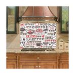 AyrStore Mutfak Duvar Tezgah Arası Ocak Arkası Kaplama Idea Coffee - Option-1 - -50 C