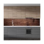 AyrStore Mutfak Tezgah Arası Folyo Kaplama Folyosu Ahşap Tahta Doku 60X400 cm - Option-1 - -50 C