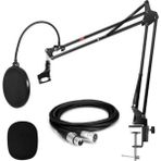 AyrStore NB39PSX Set Stüdyo Masa Mikrofon Standı Pop Filtre Xlr Kablo